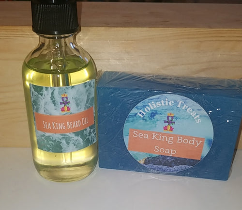 Sea king Soap/ Beard Oil Set